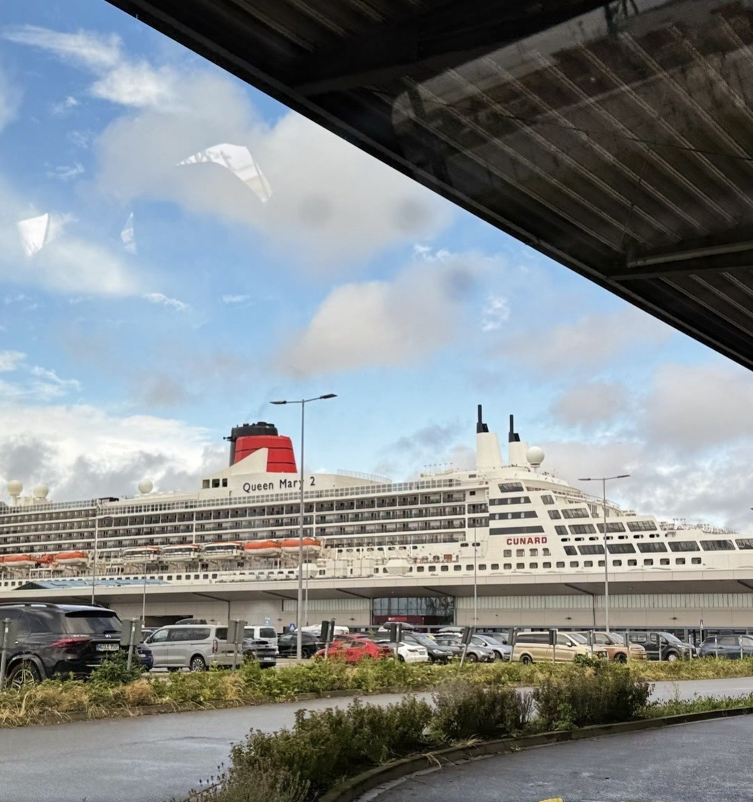 Queen Mary 2 awaits.
