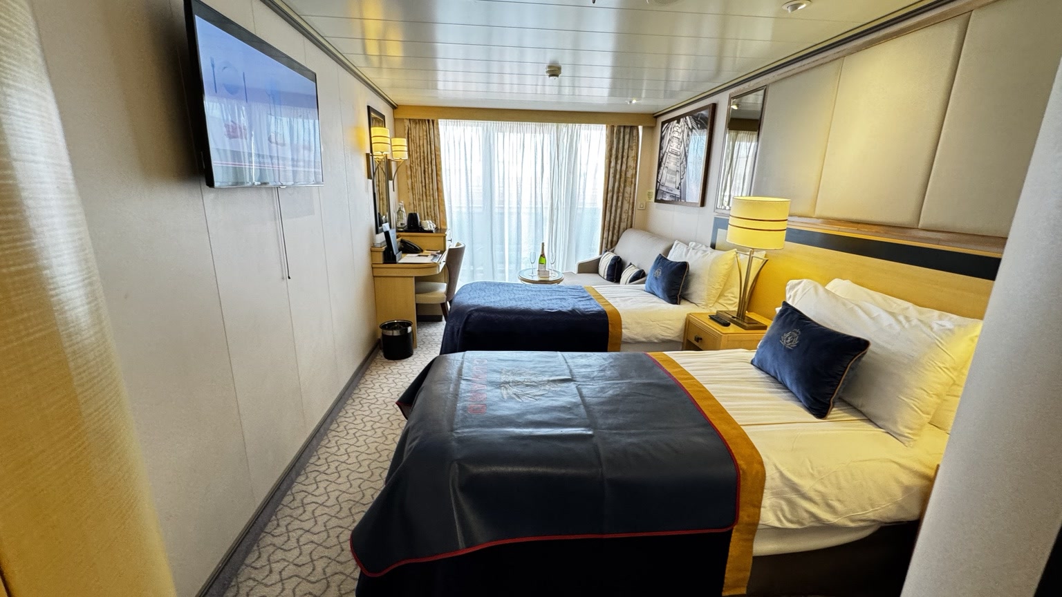 Mom and Gammy’s stateroom.